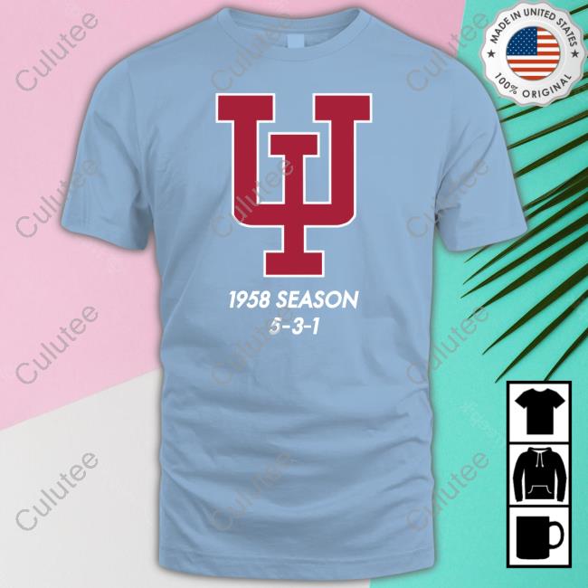 Homefield Merch Indiana Hoosiers 1958 Season 5-3-1 Shirt No Escalators Homefield Merch Indiana Hoosiers 1958 Season 5-3-1 Shirt No Escalators