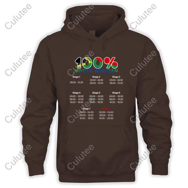 100% South African Shirt Black