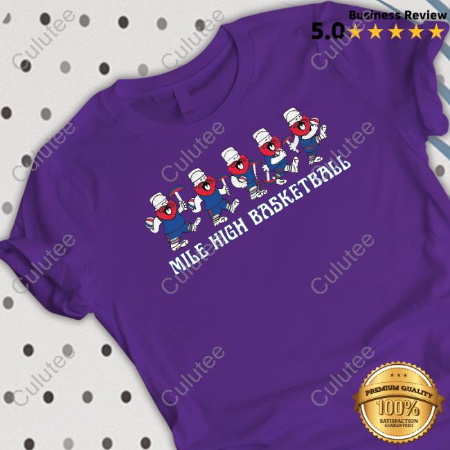 Barstool Sports Mile High Basketball T-Shirt Barstool Sports Mile High Basketball T-Shirt