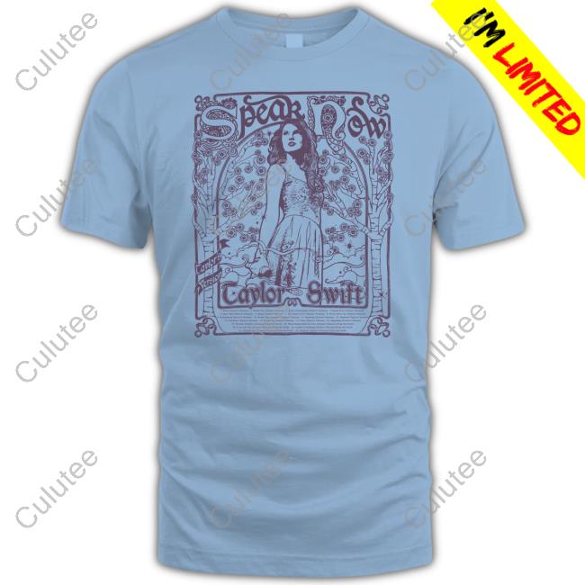 Taylor Swift Store Speak Now Taylor's Version Tracklist T-Shirt Taylor Swift Store Speak Now Taylor's Version Tracklist T-Shirt