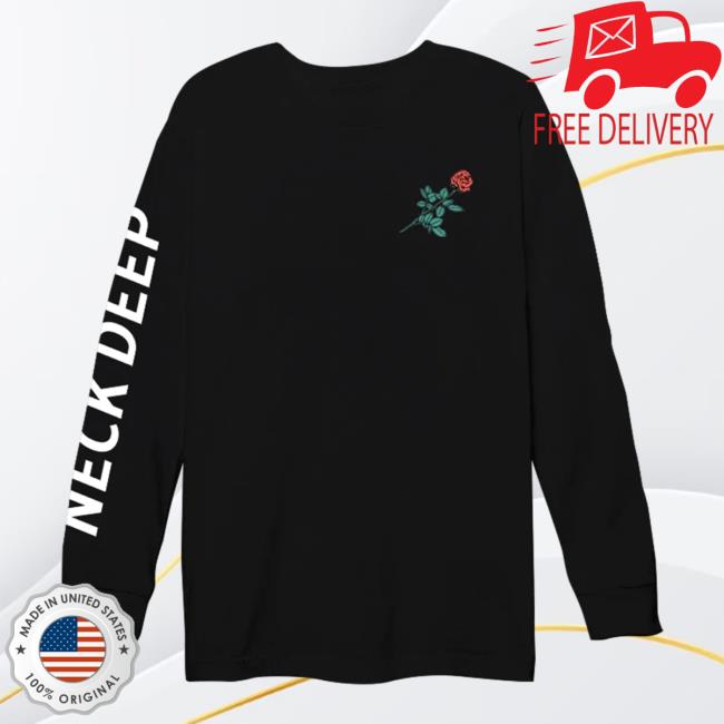 Hopeless Records Merch Neck Deep Rose Text Black Long Sleeve Tee HopelessRecords Hopeless Records Merch Neck Deep Rose Text Black Long Sleeve Tee HopelessRecords