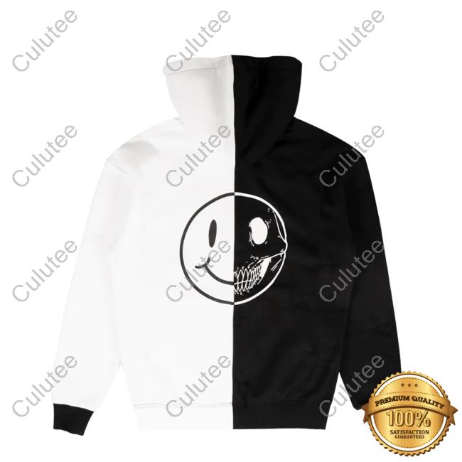Official Elvis The Alien Ayylien Clothing Split Smiley Hoody Official Elvis The Alien Ayylien Clothing Split Smiley Hoody