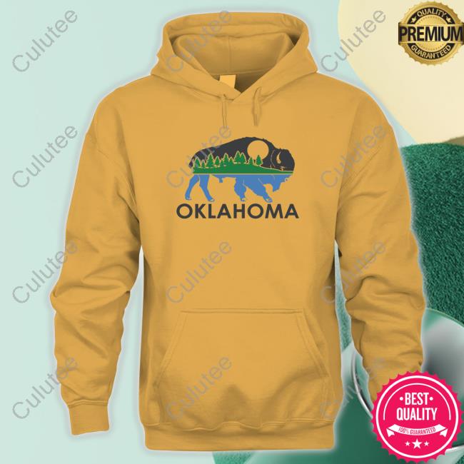 Opolis Clothing Oklahoma Bison Landscape T-Shirt Opolis Clothing Oklahoma Bison Landscape T-Shirt