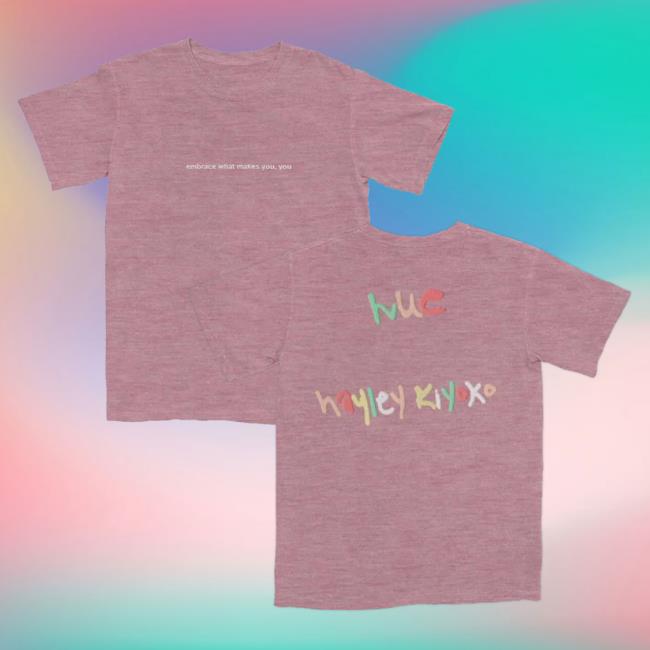 Official Hayley Kiyoko Merch Store Embrace What Makes You, You Crewneck Sweatshirt Dusty Mauve HayleyKiyoko Official Hayley Kiyoko Merch Store Embrace What Makes You, You Crewneck Sweatshirt Dusty Mauve HayleyKiyoko