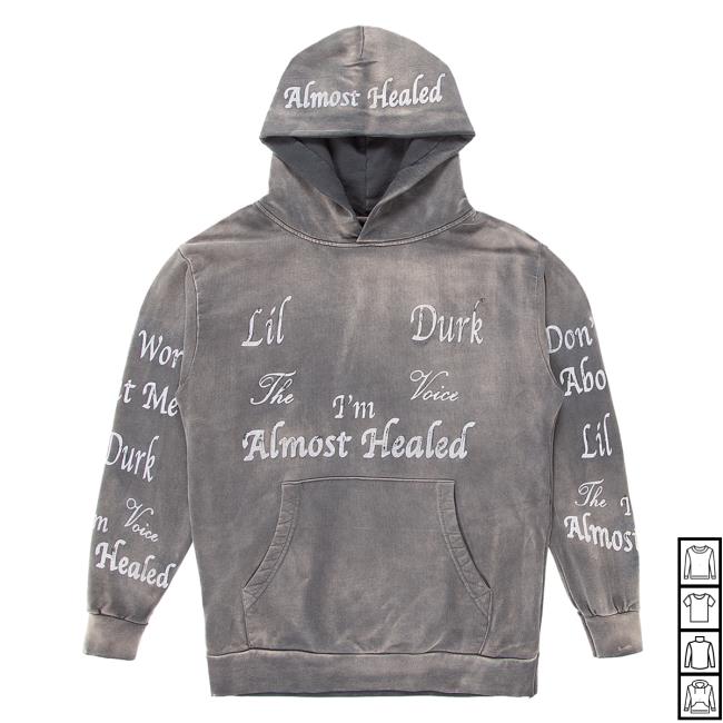 Official Otf Gear Merch Lil Durk The Voice T'm Almost Healed Hoodie Official Otf Gear Merch Lil Durk The Voice T'm Almost Healed Hoodie