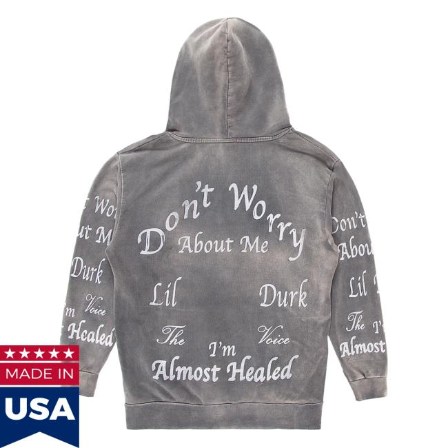 Official Otf Gear Merch Lil Durk The Voice T'm Almost Healed Hoodie Official Otf Gear Merch Lil Durk The Voice T'm Almost Healed Hoodie