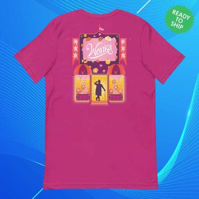 Wonka 2023 Wonka Pink Banner T-Shirt Wonka 2023 Wonka Pink Banner T-Shirt