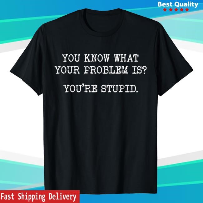 You Know What Your Problem Is You're Stupid Hoodie And Long Sleeve Tee