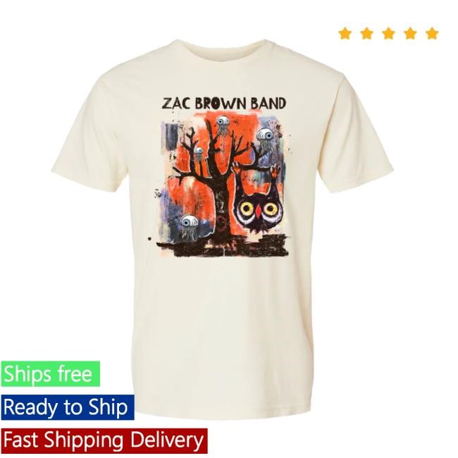 Zac Brown Band Owl Shirt Zac Brown Band Merch