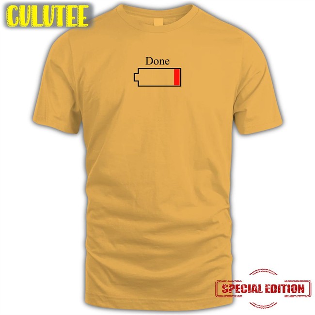 Done Classic White Shirt 2022 Paula Saenz Paula Saenz Done Low Battory TShirts