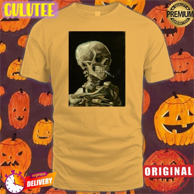 Vincent Van Gogh Paint This Skeleton Smoking A Cigarette In 1886 Shirts The Cultural Tutor The Cultural Tutor Vincent Van Gogh Paint This Skeleton Smoking A Cigarette In 1886 Hooded Sweatshirt