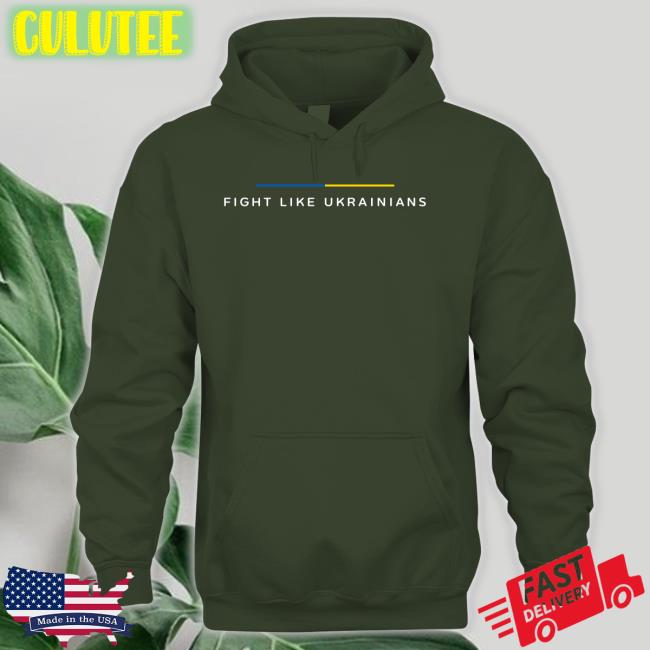 Zelenskyyua Fight Like Ukrainians Crewneck Sweatshirt Володимир Зеленський Fight Like Ukrainians Long Sleeve Shirt Володимир Зеленський