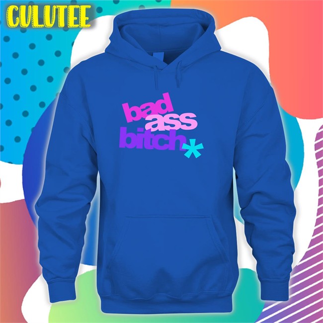 Bad Ass Bitch Hooded Sweatshirt Justin Bieber Merch Justin Bieber Merch Bad Ass Bitch Sweatshirt