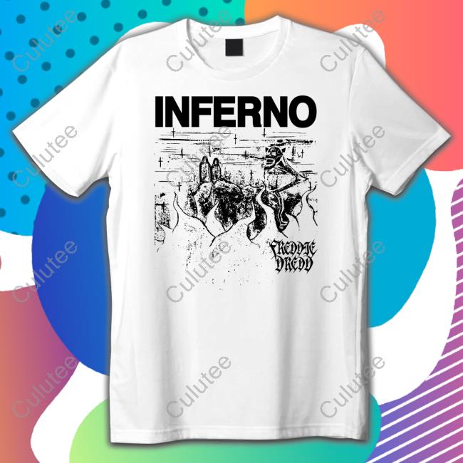 Freddie Dredd Merch Freddie Dredd Inferno White Sweatshirt