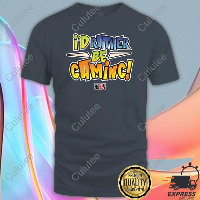 I'd Rather Be Gaming Sweatshirt Fgteev I'd Rather Be Gaming Long Sleeve Tee