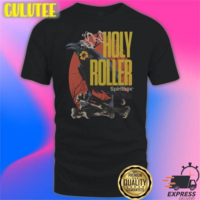Spiritbox Merch Holy Roller Crow V Neck T Shirt