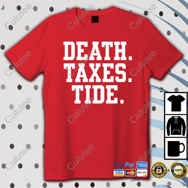 Barstool Sports Store Death Taxes Tide Shirt Rico Bo$Co Tee