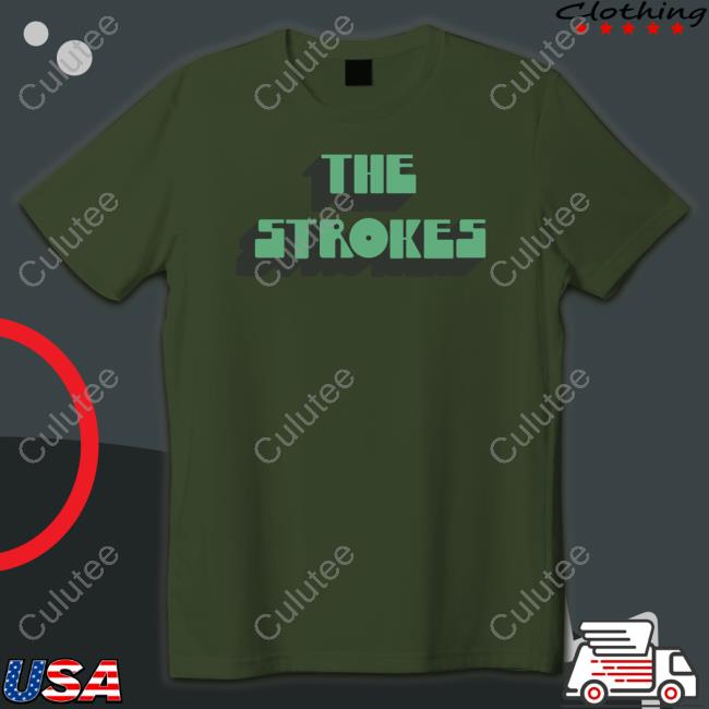 Official The Strokes Vintage Text Shirt Tee Shirt Official The Strokes Vintage Text Shirt Long Sleeve