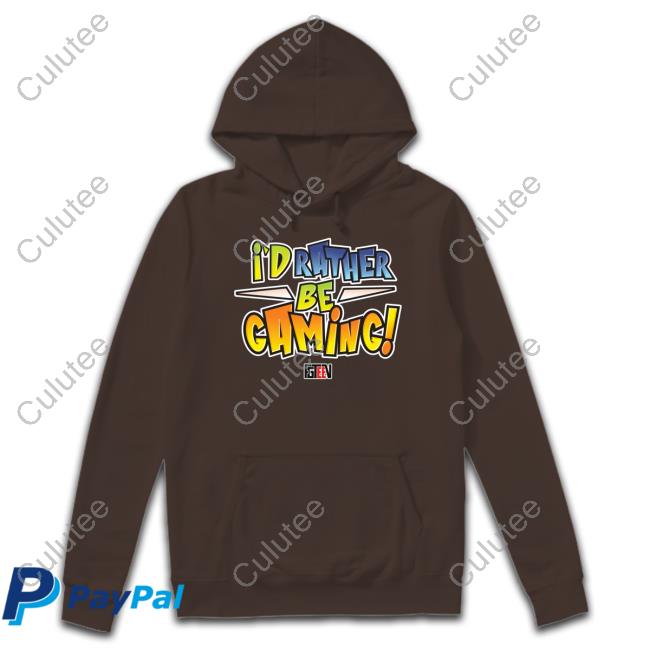 I'd Rather Be Gaming Sweatshirt Fgteev I'd Rather Be Gaming Long Sleeve Tee