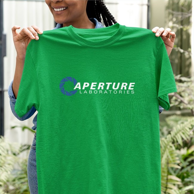 Aperture Laboratories Shirt Propeller Chan Glitch Gear Merch Aperture Laboratories Tee Shirt Propeller Chan