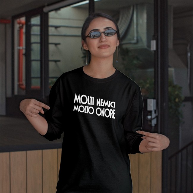 Benito Mussolini Molti Nemici Molto Onore T Shirt Manhattan Corncommunist Manhattan Corncommunist Benito Mussolini Molti Nemici Molto Onore Shirt Black
