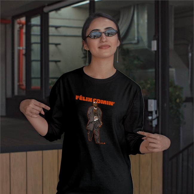 BreakingT Félix Bautista Félix Comin' Long Sleeve Shirt
