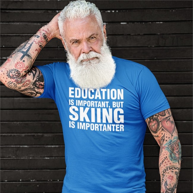 Florian Ederer Education Is Important But Skiing Is Importanter Shirts Education Is Important But Skiing Is Importanter New Shirt