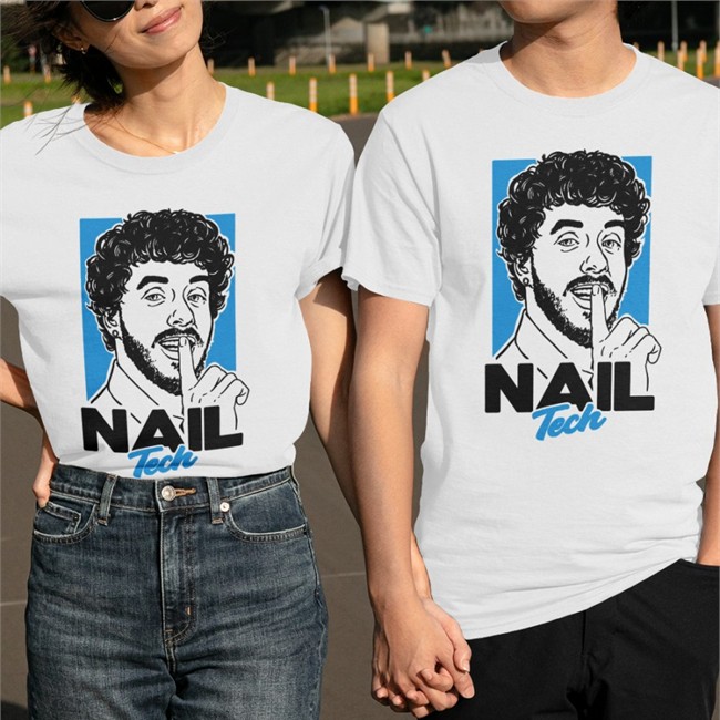Nail Tech Hoodie White Jack Harlow Merch Nail Tech Shirt