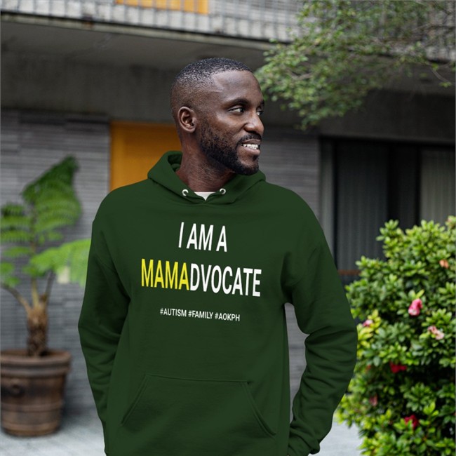 Iama Mamadvocate Autism Family Aokph Hooded Sweatshirt