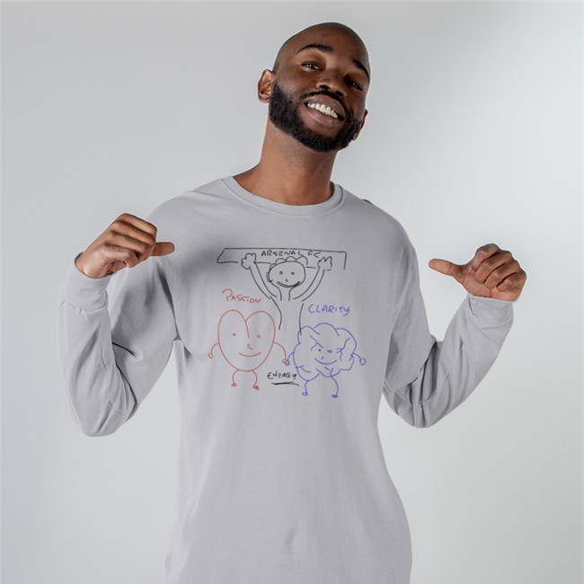 Arsenal Fc Passion Clarity Energy T-Shirt The Match Day Shop Arsenal Fc Passion Clarity Energy All Or Nothing T-Shirts