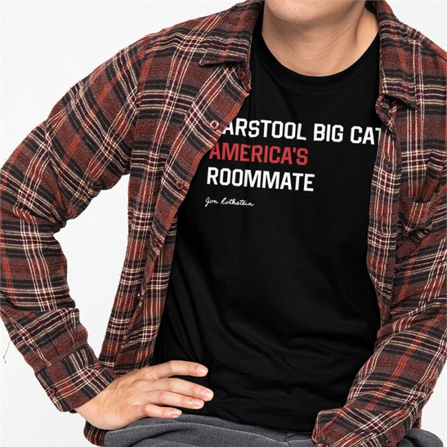 Barstool Big Cat America's Roommate Jon Rothstein T-Shirt College Hoops Today Shop Barstool Big Cat America's Roommate Jon Rothstein T-Shirts College Hoops Today Shop