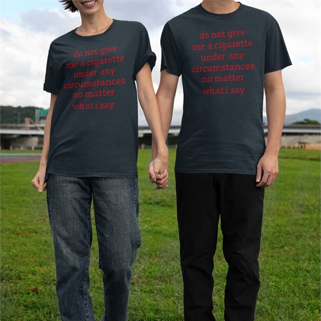 Smoking Cessation Shirt Elizabeth Handgun
