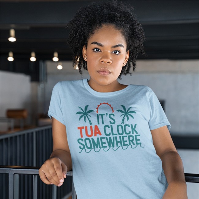 Miami Dolphins It's Tua Clock Somewhere T Shirt