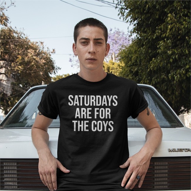 Barstool Store Saturdays Are For The Coys V Neck T Shirt Dave Portnoy