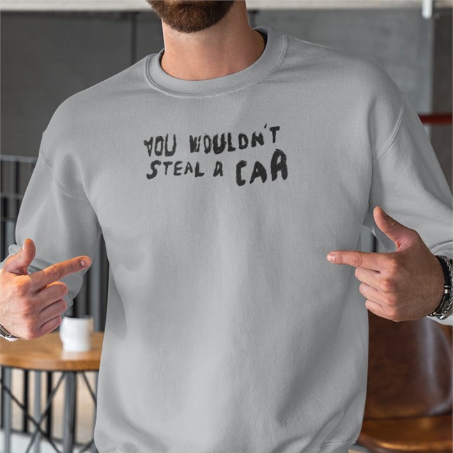 You Wouldn't Steal A Car T Shirt Adclarko At A Pirate Themed Party Adam Clarkson