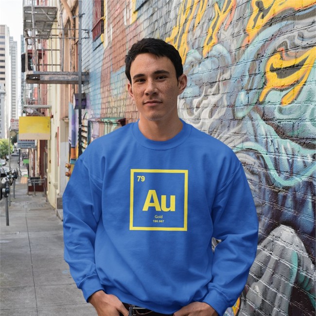 Periodic Table Of Elements 79 Au Gold 196.967 Long Sleeve Dr Michelle Au Periodic Table Of Elements 79 Au Gold 196.967 Long Sleeve Tee