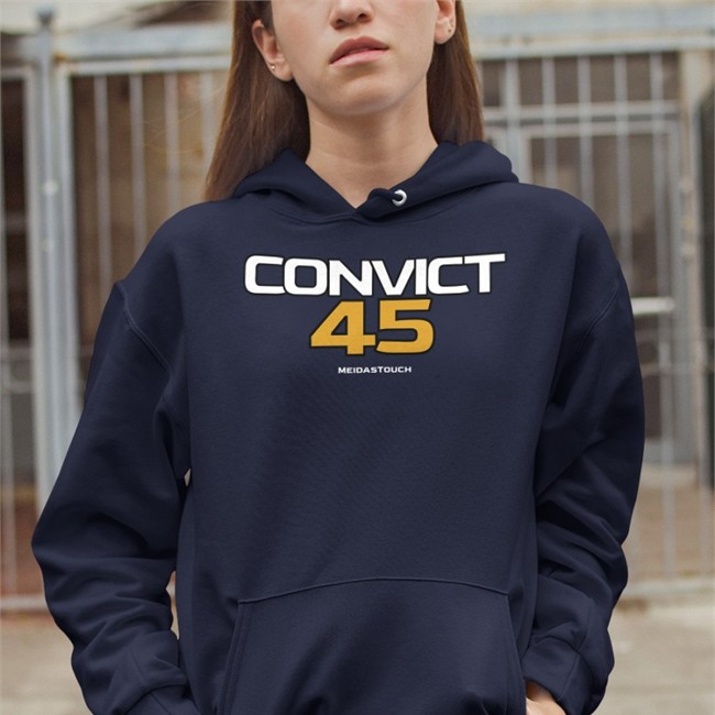 Meidastouch Merch Hillary Clinton Convict 45 Tee Shirt
