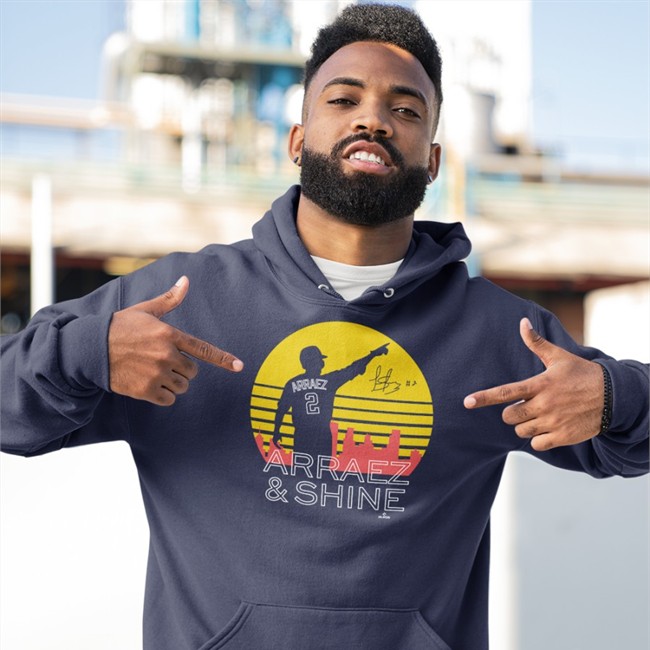 Arraez & Shine T Shirt Luis Arraez Bally Sports North Caleb Thielbar Arraez & Shine T Shirt Black