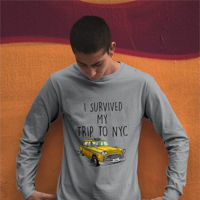 I Survived My Trip To Nyc Yellow Car Taxi Shirt