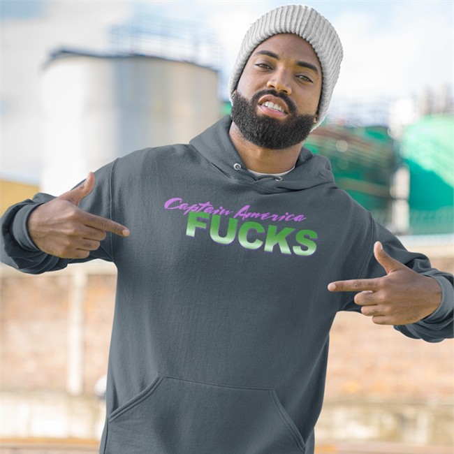 Captain America Fucks Hoodie Captain America Fucks Long Sleeve T Shirt