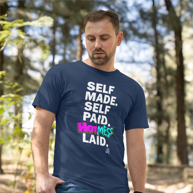 Pro Wrestling Tees Merch Self Made Self Paid Hot Mess Laid Hooded Sweatshirt Matt Cardona