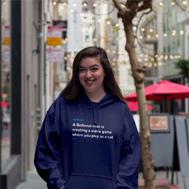 Matt T. Wood Evening A Bellevue Man Is Creating A Video Game Where You Play As A Cat Hooded Sweatshirt