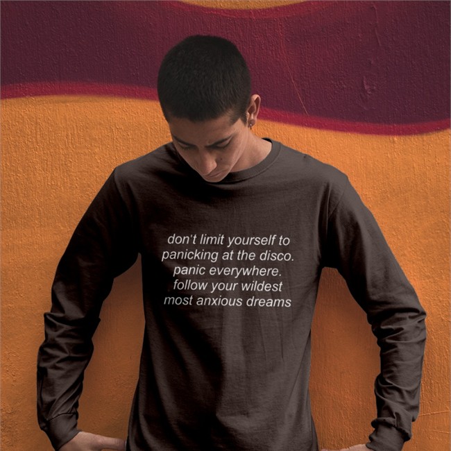 Don't Limit Yourself To Panicking At The Disco T Shirt Shirts That Go Hard Merch Don't Limit Yourself To Panicking At The Disco Shirts