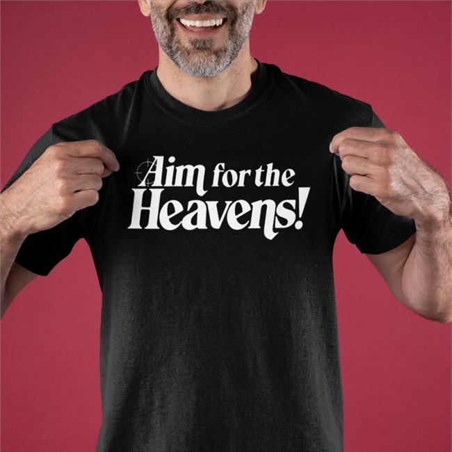 Neon White Merch Aim For The Heavens T Shirt By Ben Esposito Aim For The Heavens Hoodie Neon White