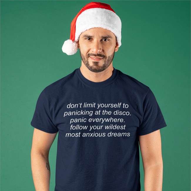 Don't Limit Yourself To Panicking At The Disco T Shirt Shirts That Go Hard Merch Don't Limit Yourself To Panicking At The Disco Hooded Sweatshirt