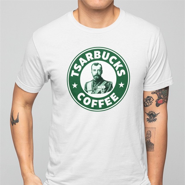 Tsarbucks Coffee T Shirt Russian Nina Byzantina