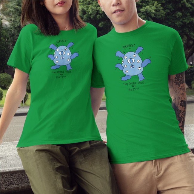 Trueform Inflatable Angel Shirts Trueform Inflatable Angel Screeee My People Skills Are Rusty Shirt
