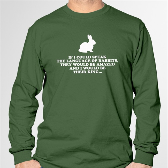 If I Could Speak The Language Of Rabbits Tee Dust Origami Buny