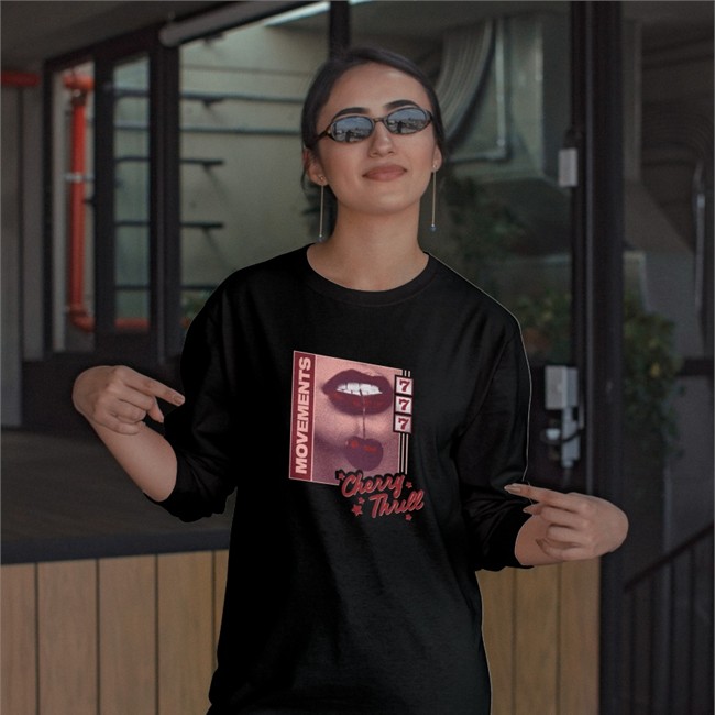 Movements Merch Cherry Thrill Tee Shirt Donut Friend
