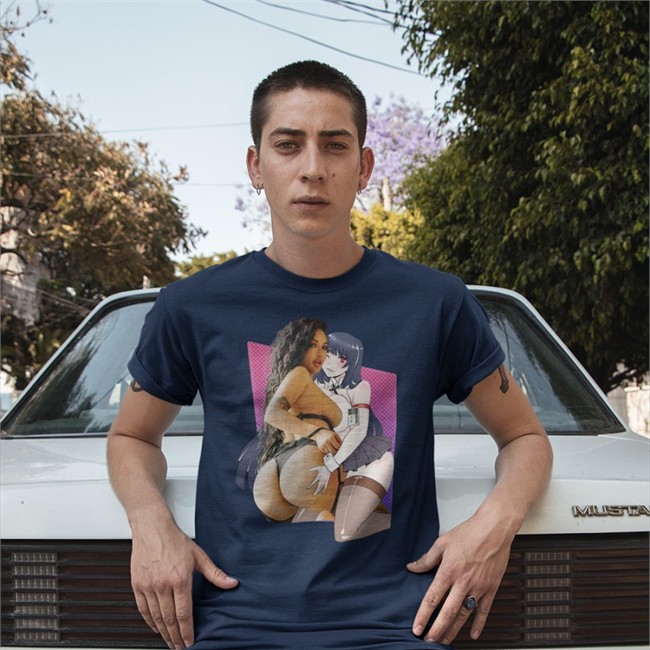 Yumeko X Ashley Black Tee